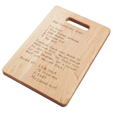 Load image into Gallery viewer, recipe cutting board5