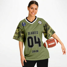 Load image into Gallery viewer, Personalized Seabees Football Jersey - All Over Print
