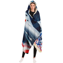 Load image into Gallery viewer, Proud U.S. Navy Mom Hooded Blanket
