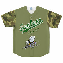 Load image into Gallery viewer, Personalized Seabee Can Do Baseball Jersey - All Over Print