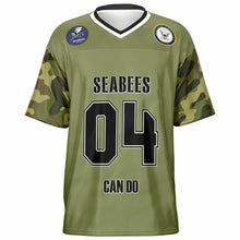 Load image into Gallery viewer, Personalized Seabees Football Jersey - All Over Print
