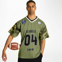 Load image into Gallery viewer, Personalized Seabees Football Jersey - All Over Print