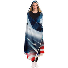 Load image into Gallery viewer, Proud U.S. Navy Mom Hooded Blanket