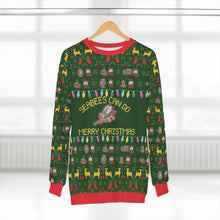 Load image into Gallery viewer, Seabee Green Ugly Christmas All Over Print Unisex Sweatshirt