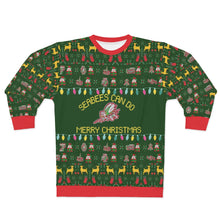 Load image into Gallery viewer, Seabee Green Ugly Christmas All Over Print Unisex Sweatshirt