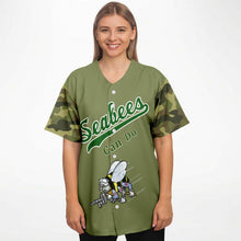 Load image into Gallery viewer, Customized Seabee Logo Front Back Baseball Jersey