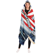 Load image into Gallery viewer, Proud Navy Mom Hooded Blanket