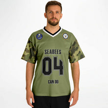 Load image into Gallery viewer, Personalized Seabees Football Jersey - All Over Print