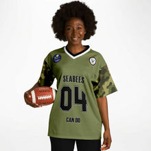 Load image into Gallery viewer, Personalized Seabees Football Jersey - All Over Print