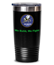 Load image into Gallery viewer, Seabee Can Do We Build We Fight 20 or 30 oz Tumbler
