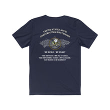 Load image into Gallery viewer, Seabee Can Do Shirt with Customized Rating Unisex Shirt