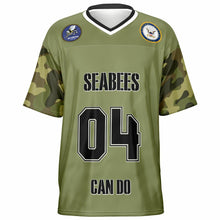 Load image into Gallery viewer, Personalized Seabee Football Jersey - All Over Print