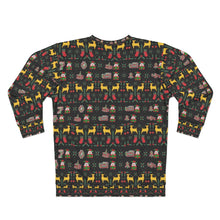 Load image into Gallery viewer, Seabee Black Ugly Christmas AOP Unisex Sweatshirt