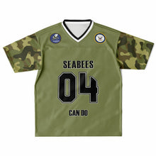 Load image into Gallery viewer, Personalized Seabees Football Jersey - All Over Print