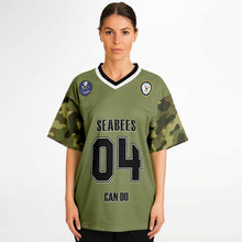 Load image into Gallery viewer, Personalized Seabees Football Jersey - All Over Print