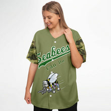 Load image into Gallery viewer, Customized Seabee Logo Front Back Baseball Jersey