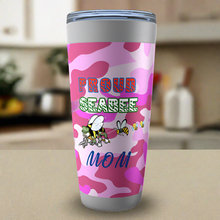 Load image into Gallery viewer, Proud Seabee Mom Pink Cammie 20oz Tumbler