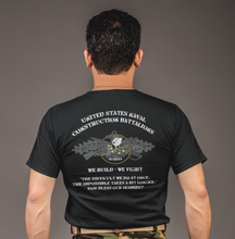 Load image into Gallery viewer, Seabee Can Do Shirt with Customized Rating Unisex Shirt