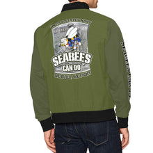 Load image into Gallery viewer, Seabee Men's AOP Bomber Jacket OD Green