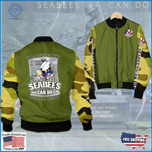 Load image into Gallery viewer, Seabee Men's All Over Print Bomber Jacket