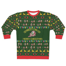 Load image into Gallery viewer, Seabee Green Ugly Christmas All Over Print Unisex Sweatshirt

