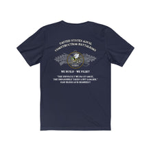 Load image into Gallery viewer, CM Seabees Battalions Unisex Jersey Short Sleeve Tee

