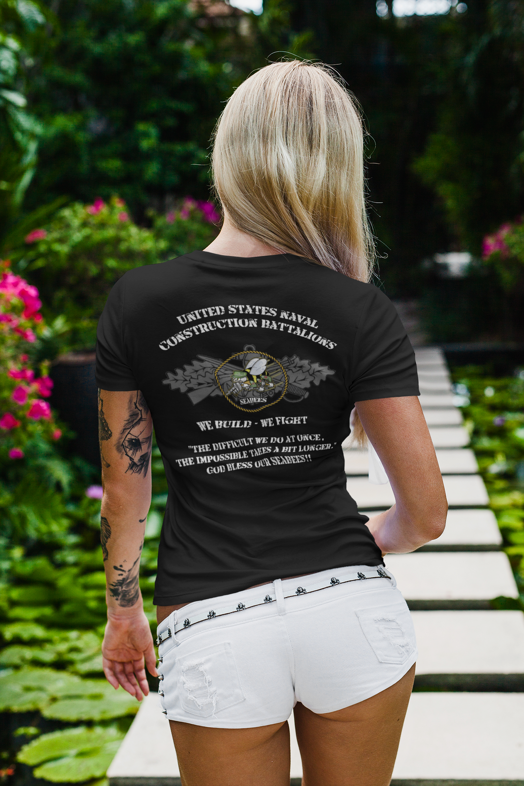 Seabee Can Do Shirt with Customized Rating Unisex Shirt