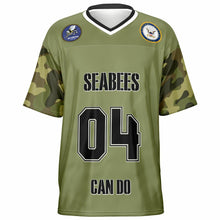 Load image into Gallery viewer, Personalized Seabee Football Jersey - All Over Print
